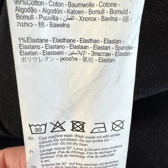 Rolla's Women Duster High Rise Slim Denim Jeans Size 31 Cotton Style 12860 Black - Picture 10 of 12